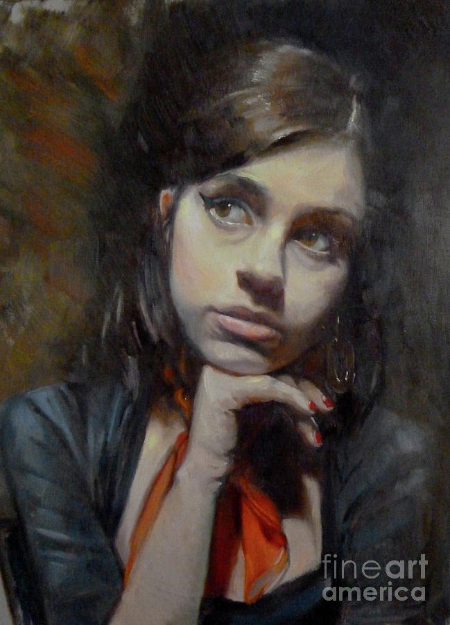 649x900 As Amy Painting By Cheryl Magellen - Amy Painting