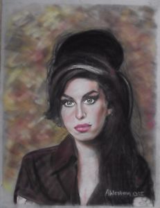 231x300 Original Amy Winehouse Portrait Painting Ebay - Amy Painting