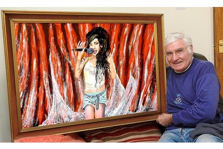 448x300 Portrait Of Amy Winehouse - Amy Painting