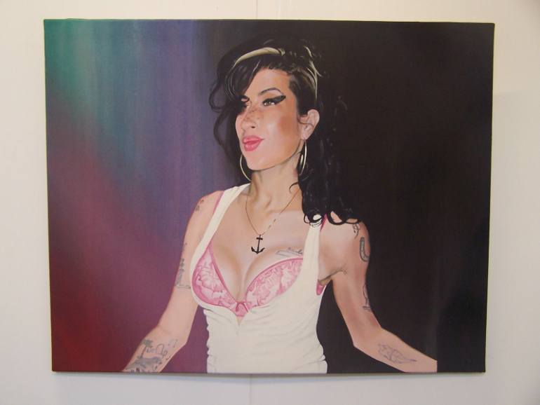 770x578 Saatchi Art Amy Winehouse Painting By Andy Joynes - Amy Painting