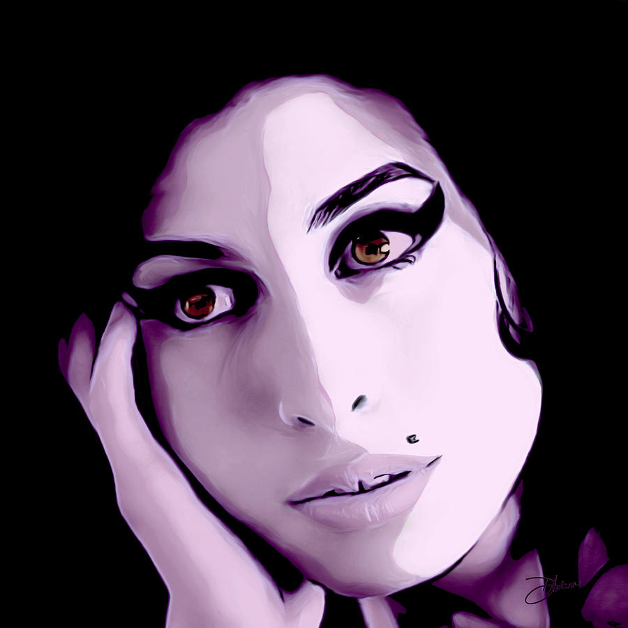900x900 Amy Winehouse Painting By Dancin Artworks - Amy Winehouse Painting
