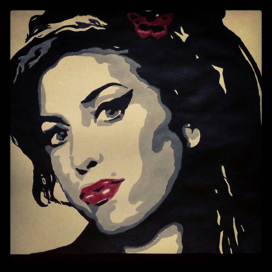 894x894 Amy Winehouse Painting By Orkespip - Amy Winehouse Painting
