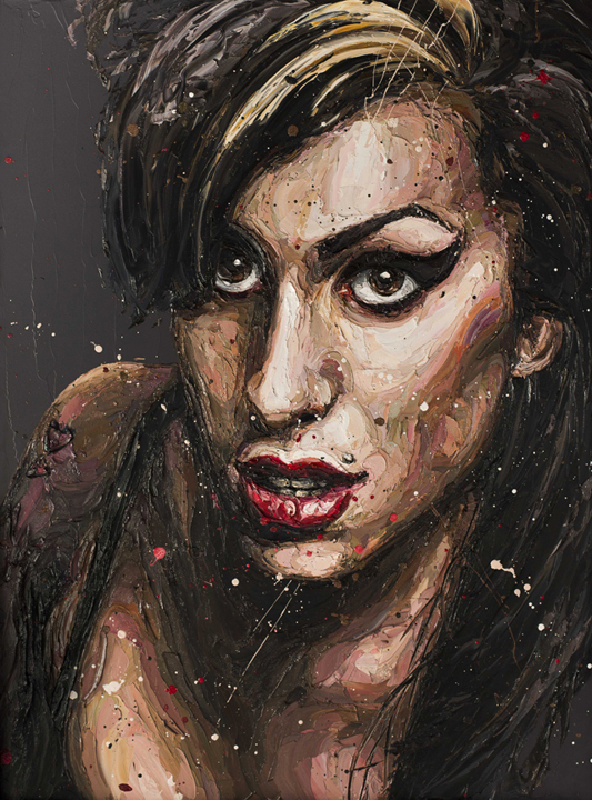 533x720 Daddy' Girl Amy Winehouse Canvas Edition By Paul Oz - Amy Winehouse Painting