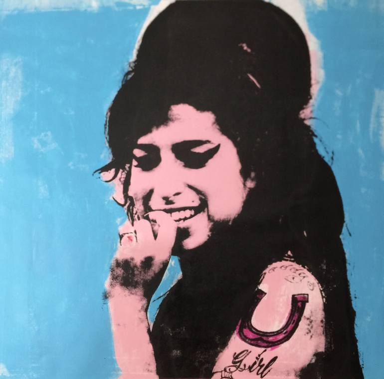 770x759 Saatchi Art Amy Winehouse Painting By Dane Shue - Amy Winehouse Painting