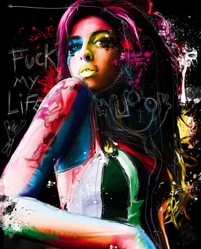 405x500 Top Cool Art Pop Rock Amy Winehouse Art Painting - Amy Winehouse Painting