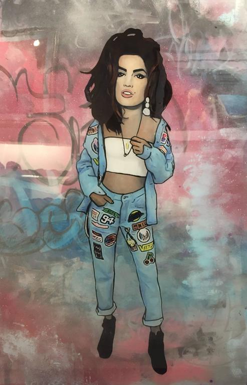 493x768 The Producer Bdb - Amy Winehouse Painting