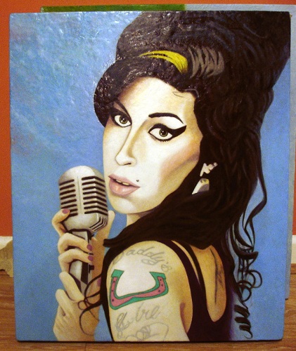 421x500 Amy Winehouse - Amy Winehouse Painting