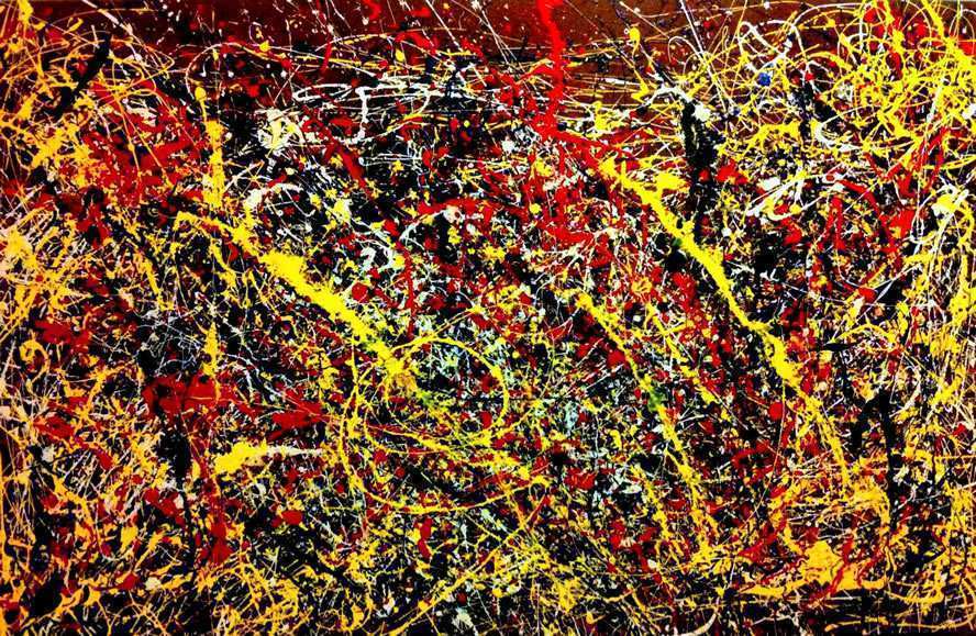 888x579 Jackson Pollock Painting The Accountant Inspirational Jackson - An Original Pollock Painting