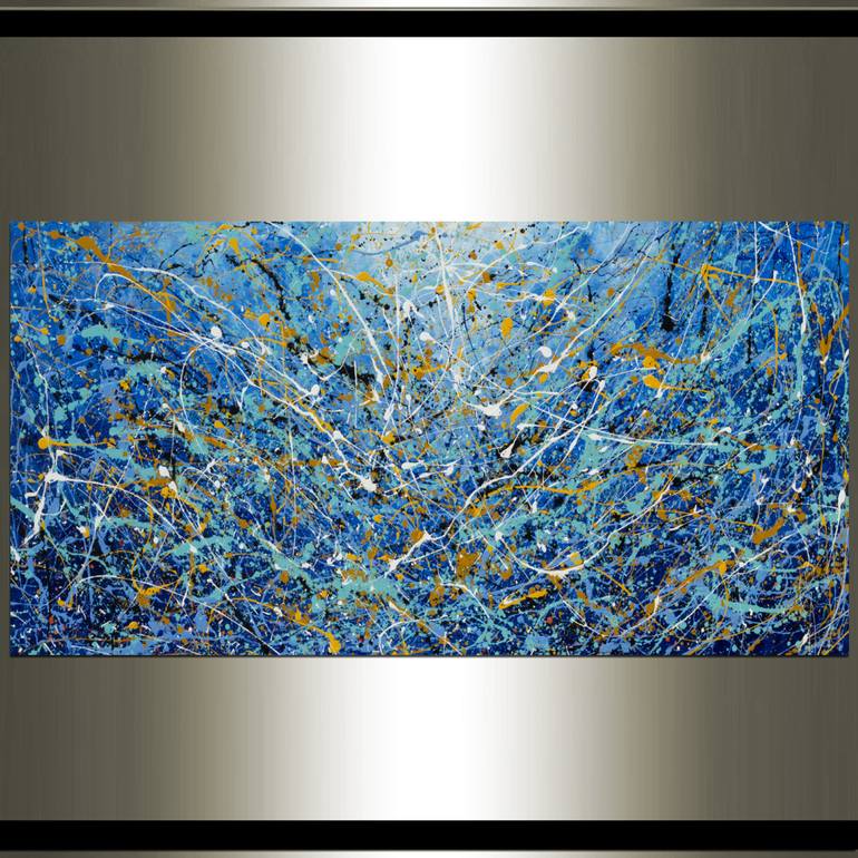 770x770 Saatchi Art Original Painting 72 Jackson Pollock Style, Thick - An Original Pollock Painting