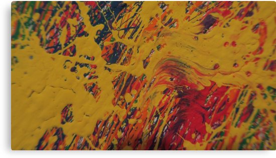 550x315 Abstract Jackson Pollock Painting Original Art Titledcolorful Art - An Original Pollock Painting