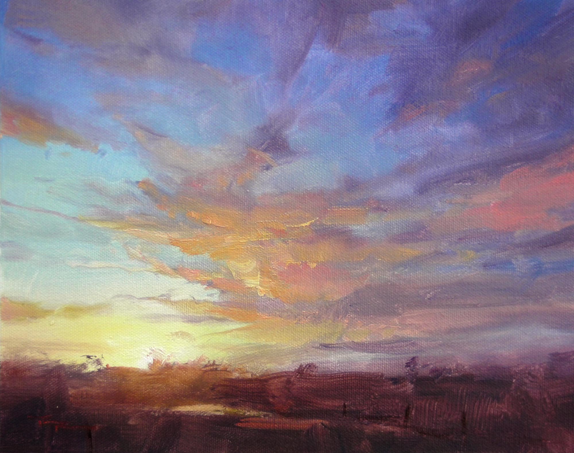 2000x1576 Online Painting Workshop 25 Mastering Sunsets 1 Of 4. - An Painting