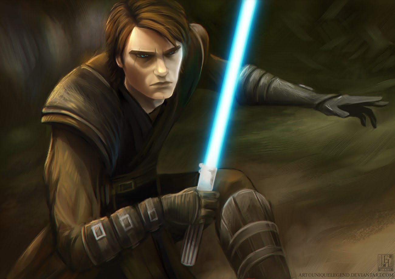 1300x919 Esdeath (Akame Ga Kill) Vs Anakin Skywalker (Sw Legends - Anakin Skywalker Painting