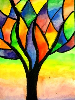 240x320 Art To The Moon Amp Back Analogous Trees - Analogous Painting