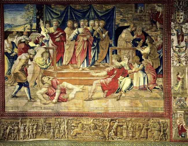 650x506 Death Of Ananias - Ananias And Sapphira Painting