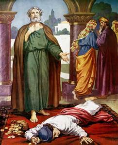 243x300 One Last Chance Ananias And Sapphira Diana Leagh Matthews - Ananias And Sapphira Painting