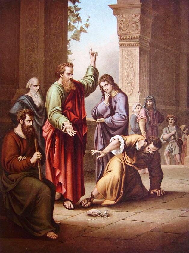 628x839 Who Did Ananias And Sapphira Lie To As It Reads - Ananias And Sapphira Painting