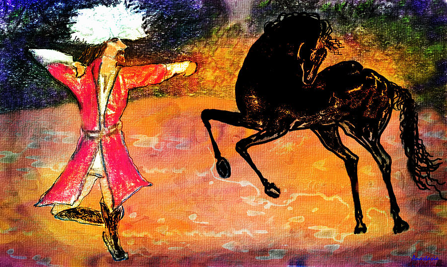 900x538 Firat And Shishan Dance I Painting By Anastasia Savage Ealy - Anastasia Painting