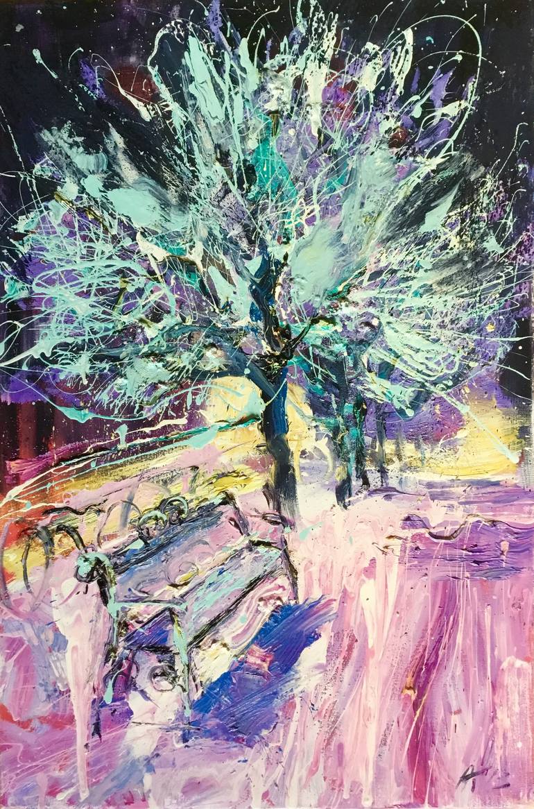 770x1166 Saatchi Art Night Painting By Anastasia Kachina - Anastasia Painting