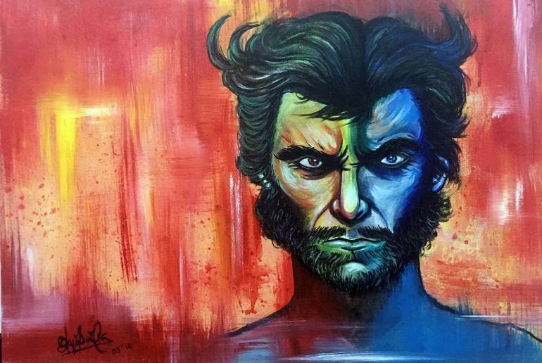 770x516 Saatchi Art Wolverine Painting By Livia Anastasia - Anastasia Painting