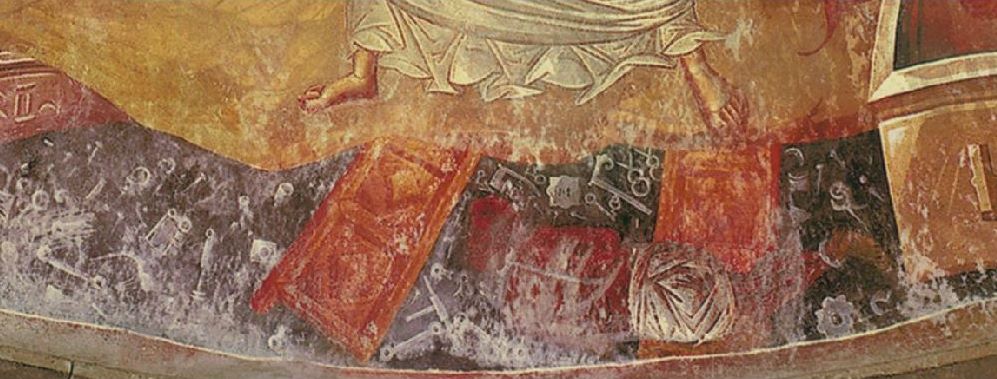 997x379 Fragments Of The Gates Of Hell Alberti's Window - Anastasis Painting