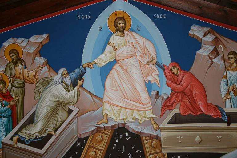 770x513 Saatchi Art Anastasis Painting By Emmanouil Kavallaris - Anastasis Painting