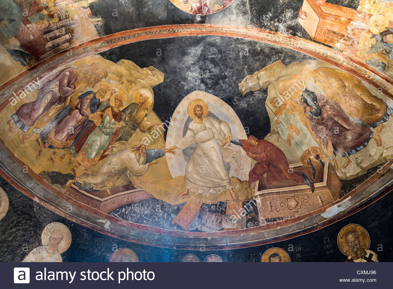 1300x956 The Anastasis Fresco, The Church Of The Holy Saviour In Chora - Anastasis Painting