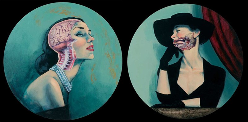 800x395 Fernando Vicente's Anatomical Art - Anatomical Painting