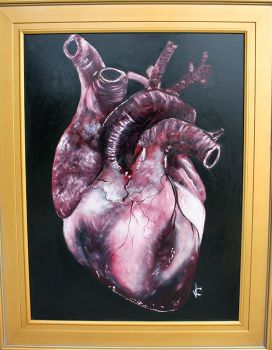 272x350 Artfido Buy Art Online Realistic Anatomical Telltale Heart Oil - Anatomical Painting