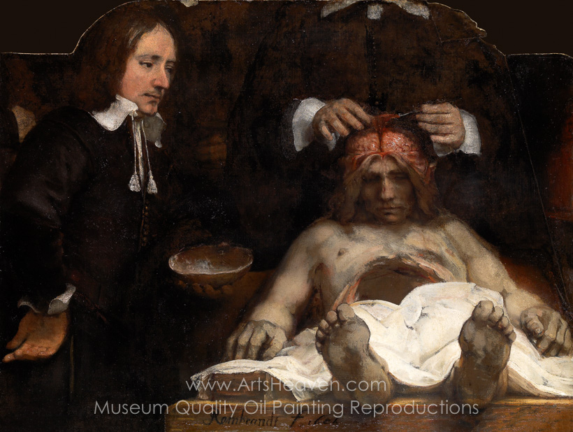820x618 Reproduction Painting Rembrandt Van Rijn The Anatomy Lesson Of Dr - Anatomy Painting