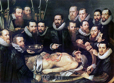 400x294 The Anatomy Lesson Of Doctor Willem Van Der Meer In Delft - Anatomy Painting