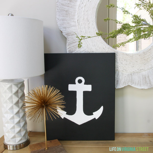 600x600 Diy Anchor Art Easy Amp Fun Project! Life On Virginia Street - Anchor Canvas Painting