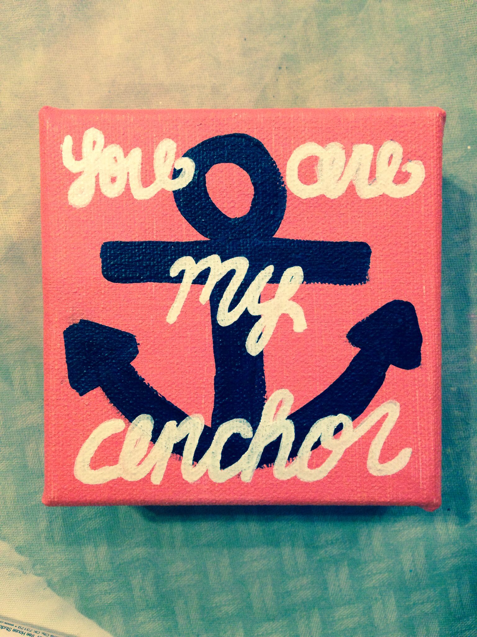 1536x2048 You Are My Anchor Lt3 Canvas Painting, Diy, Quotes I Live My Life - Anchor Canvas Painting