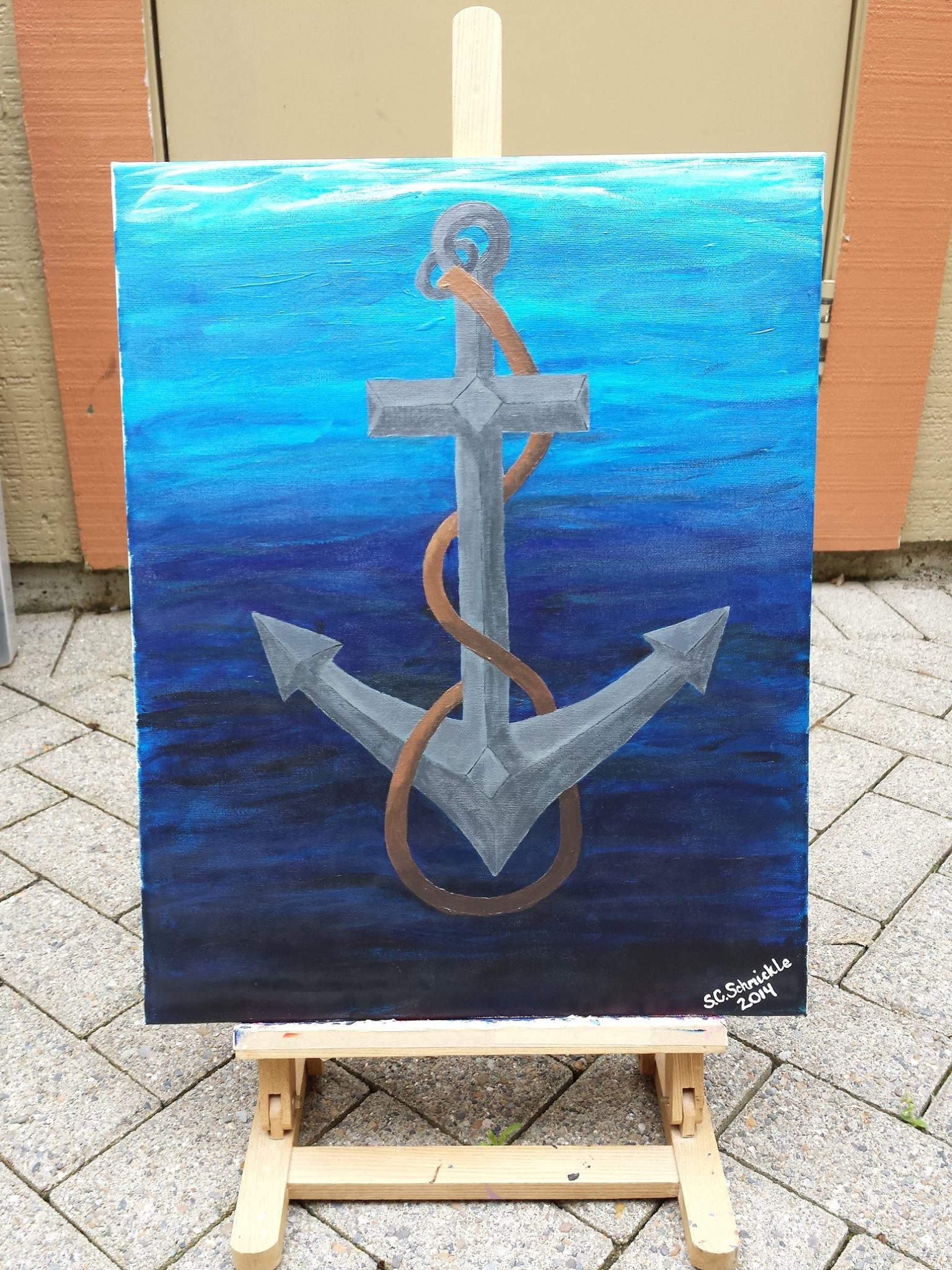 1536x2048 Anchor Painted With Acrylic Paint Made By My Lovely Friend - Anchor Painting
