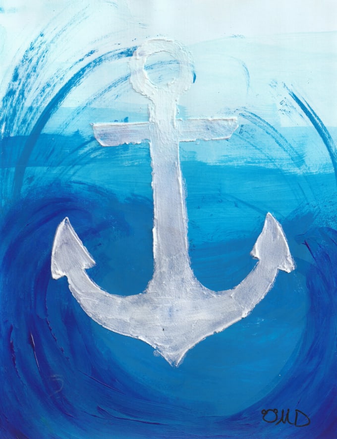 680x886 Make You A Custom Anchor Painting By Pandamel - Anchor Painting
