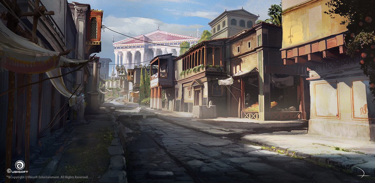 1200x587 C.p. Cavafy On Twitter The Canopic Way Of Ancient - Ancient Alexandria Egypt Painting