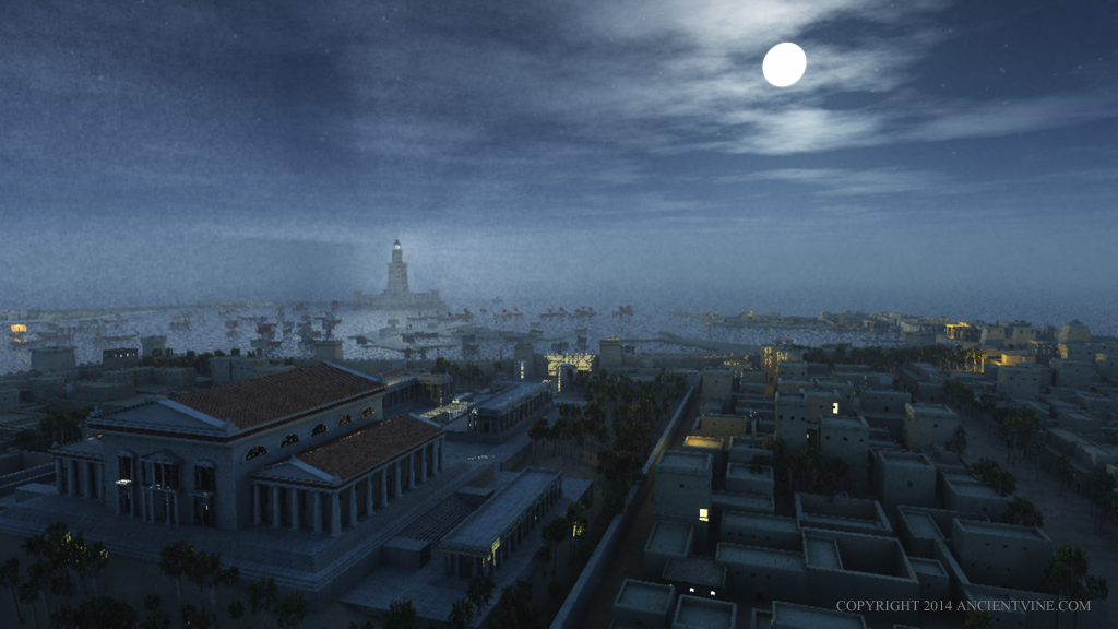 1024x576 Alexandria Egypt - Ancient Alexandria Egypt Painting