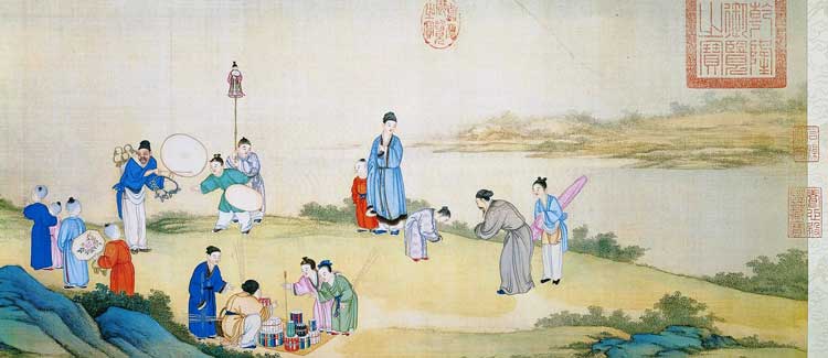 750x325 The Spring Festival In Ancient Chinese Paintings - Ancient Chinese Painting