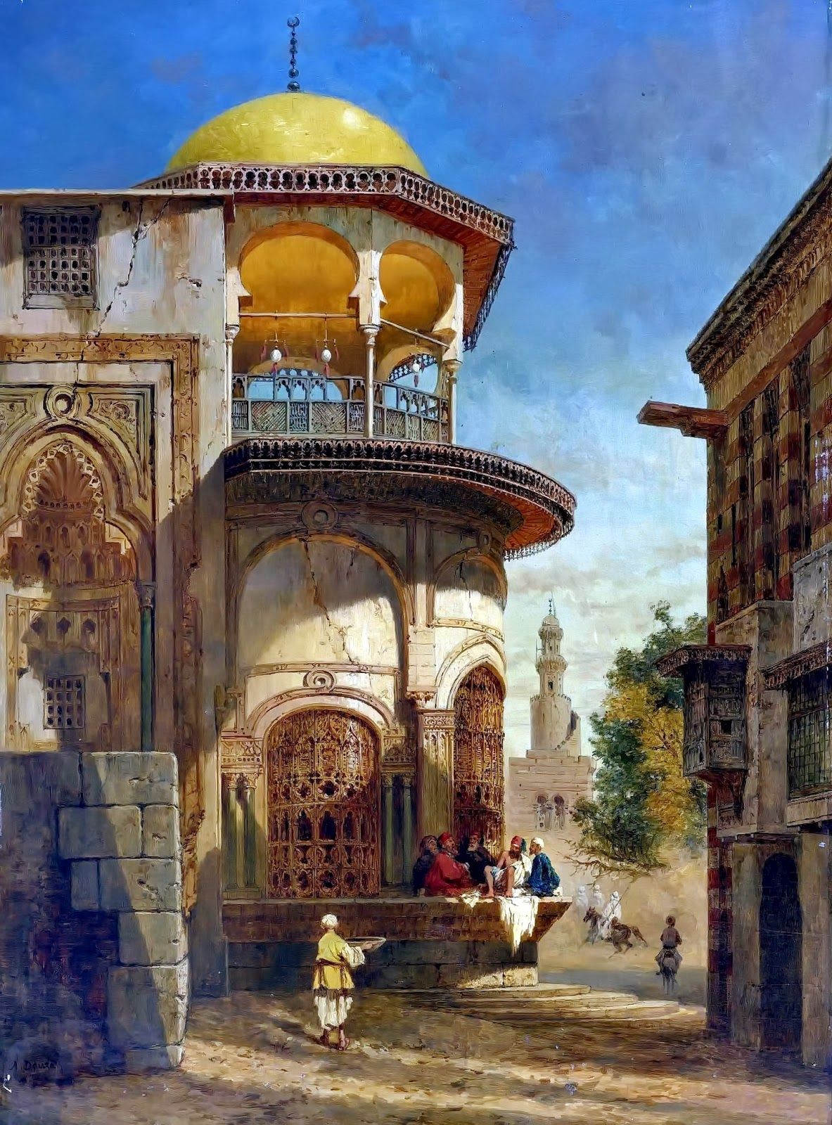 1183x1600 Egypt , Old Cairo Paintings Adrien Dauzats (French , - Ancient Damascus Painting