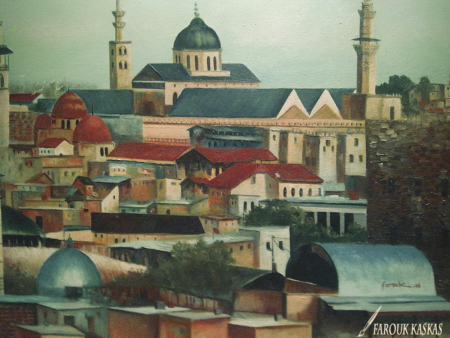 900x675 Farouk Kaskas - Ancient Damascus Painting