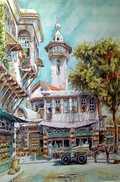 236x358 95 Best Art Painting Images On Art Paintings, Canvases - Ancient Damascus Painting