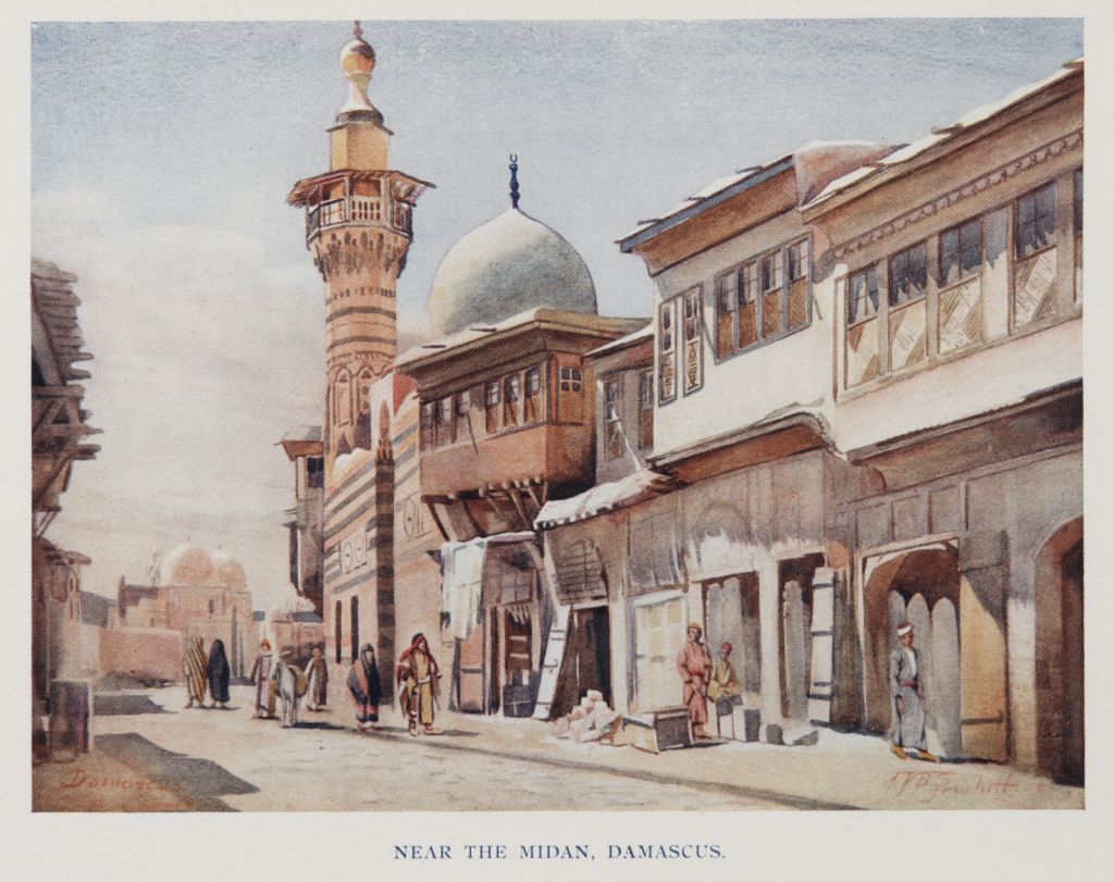 1024x811 Almuskin Map Walk 2013 - Ancient Damascus Painting