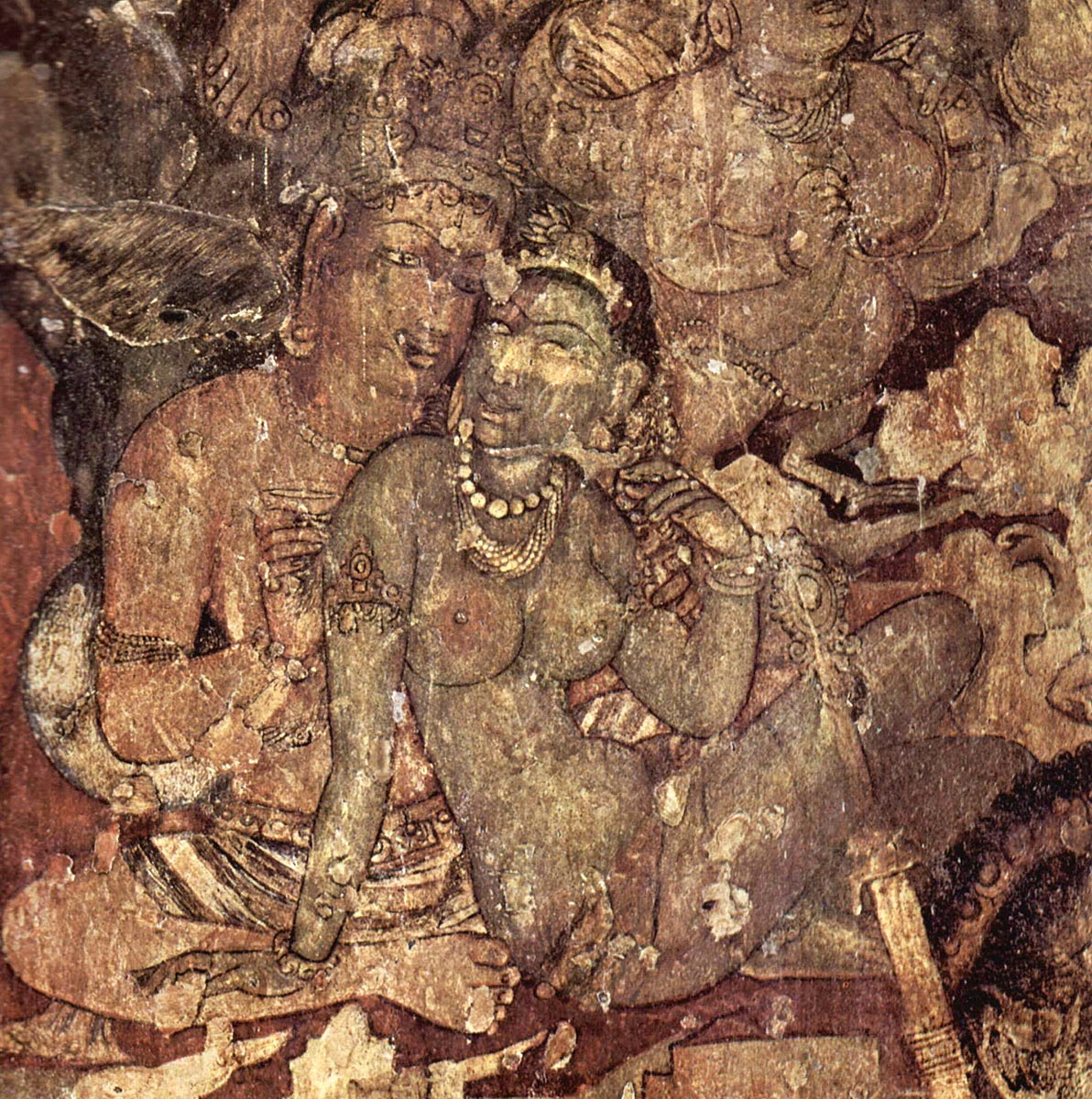 1192x1200 Underground Caves And Outstanding Murals All Of These Found - Ancient Indian Painting