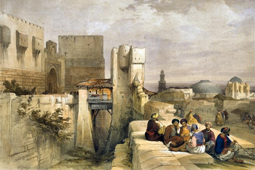 890x594 Jerusalem - Ancient Jerusalem Painting