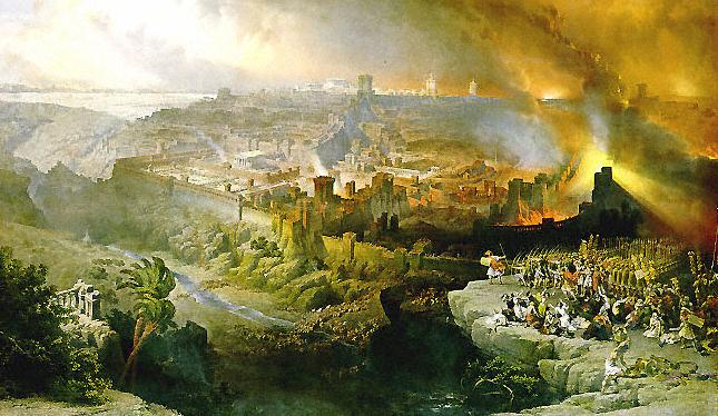 645x374 Jerusalem Destruction Painting - Ancient Jerusalem Painting