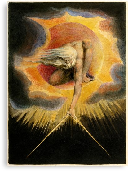 413x550 The Ancient Of Days Painting By William Blake Canvas Prints By - Ancient Of Days Painting