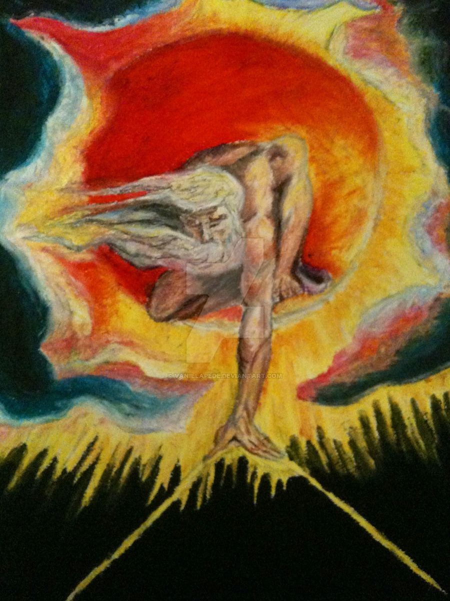 900x1200 The Ancient Of Days By William Blake By Me By Vanillapede - Ancient Of Days Painting