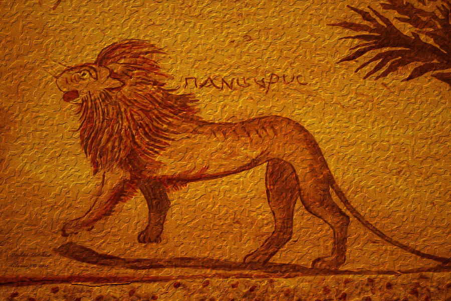 900x600 Lion King - Ancient Painting