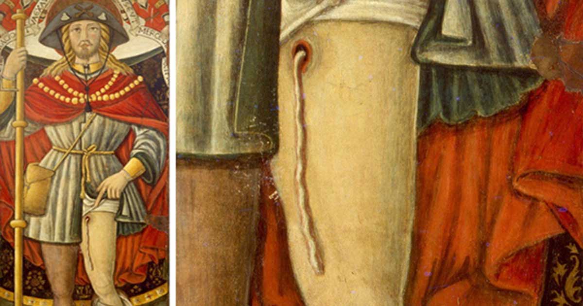 1200x630 A Medieval Painting Depicts The Chilling Image Of A Worm Eating - Ancient Painting
