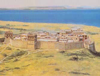 334x254 The Temple Of Athena - Ancient Troy Painting