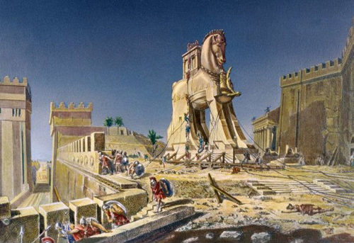 500x343 Troy - Ancient Troy Painting